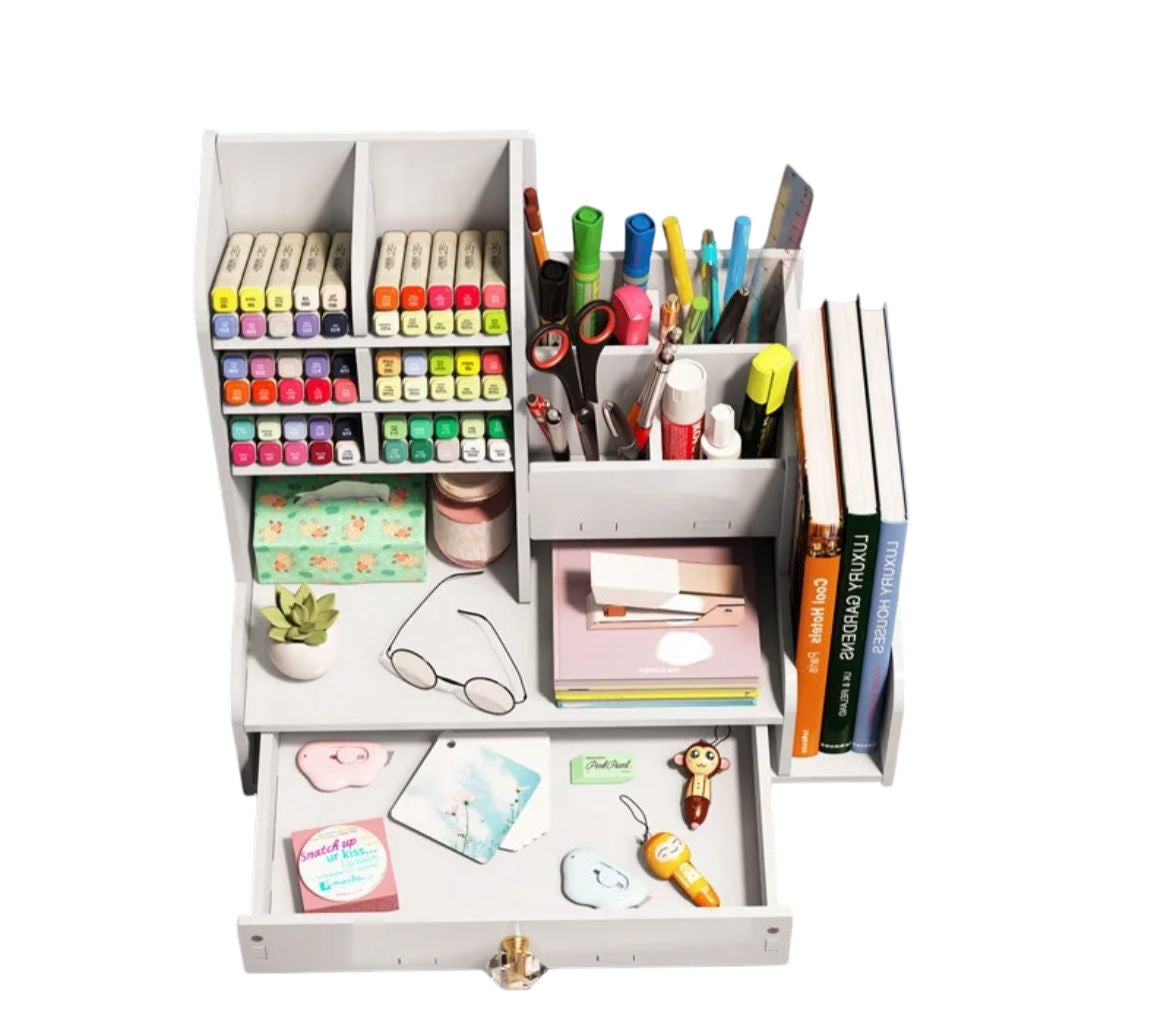 Organizador de escritorio de Trupan 28x15x25cm - Ideal Oficina en Casa - El Baúl de Mamá