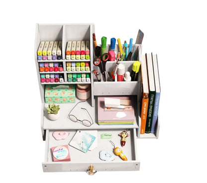 Organizador de escritorio de Trupan 28x15x25cm - Ideal Oficina en Casa - El Baúl de Mamá