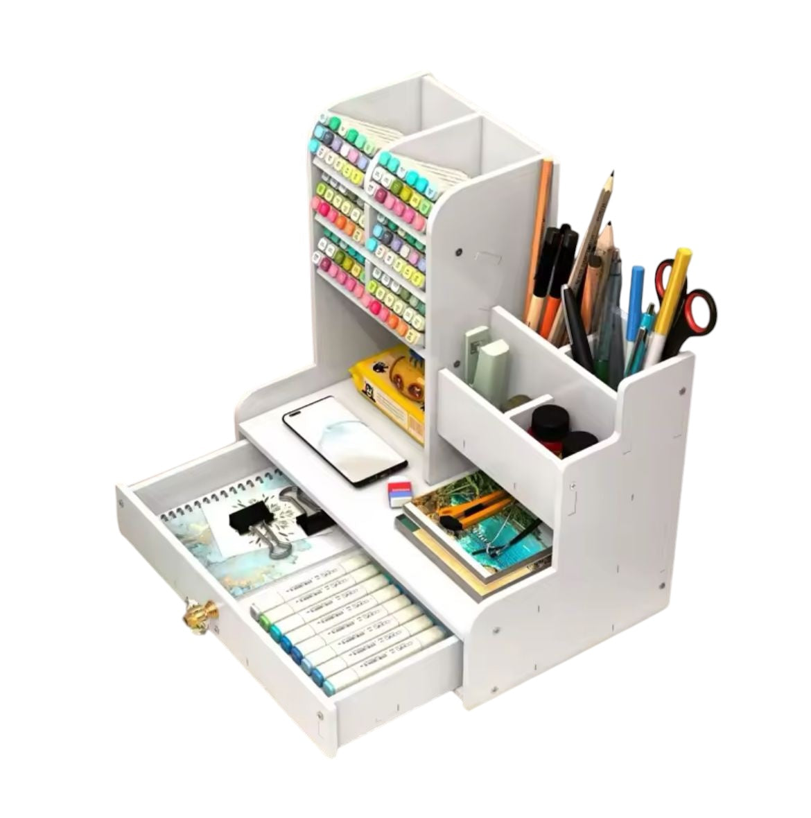 Organizador de escritorio de Trupan 28x15x25cm - Ideal Oficina en Casa - El Baúl de Mamá