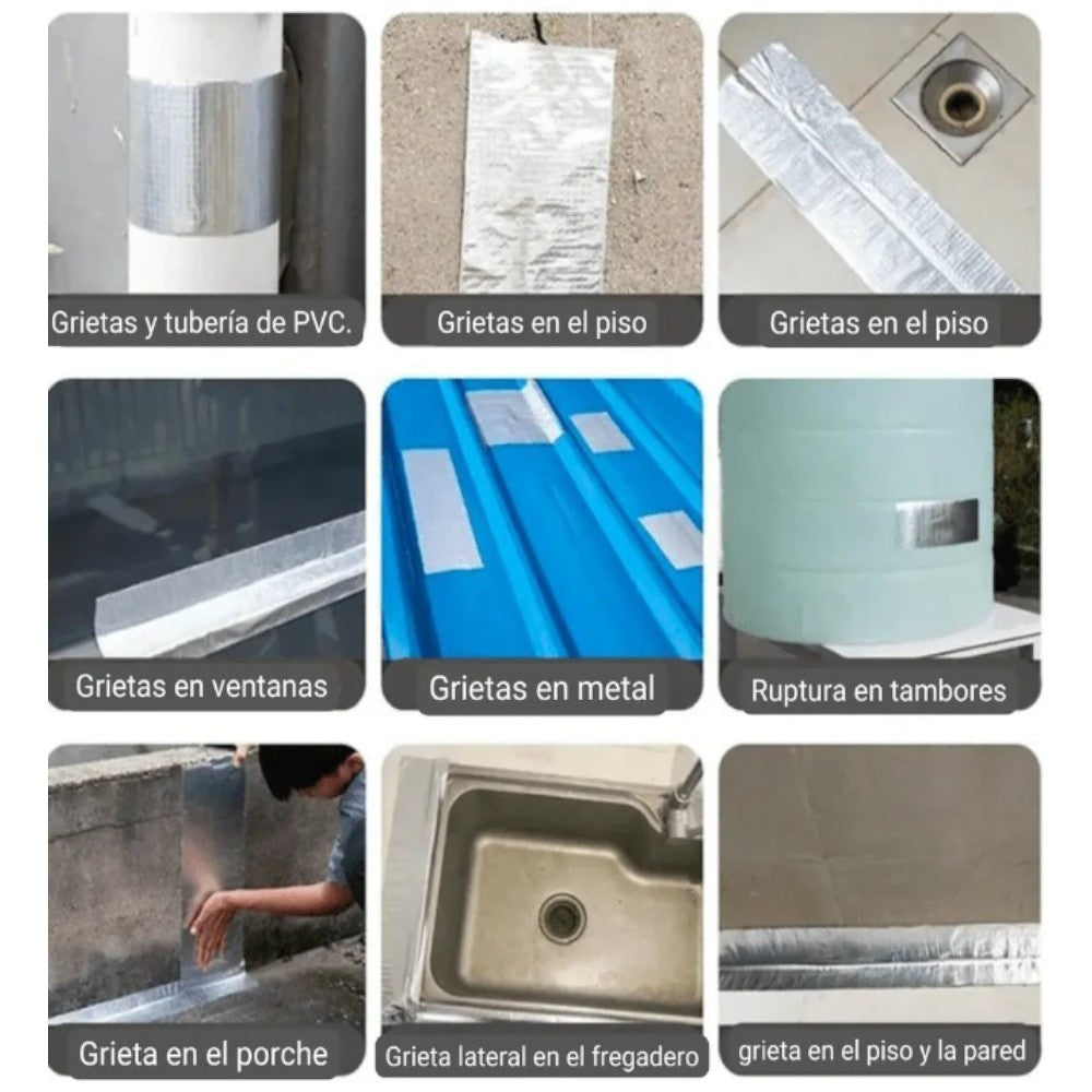 Cinta impermeable de Aluminio 10 mt - El Baúl de Mamá