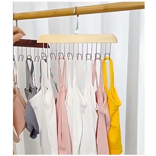 Colgador de ropa con 6 percheros - El Baúl de Mamá