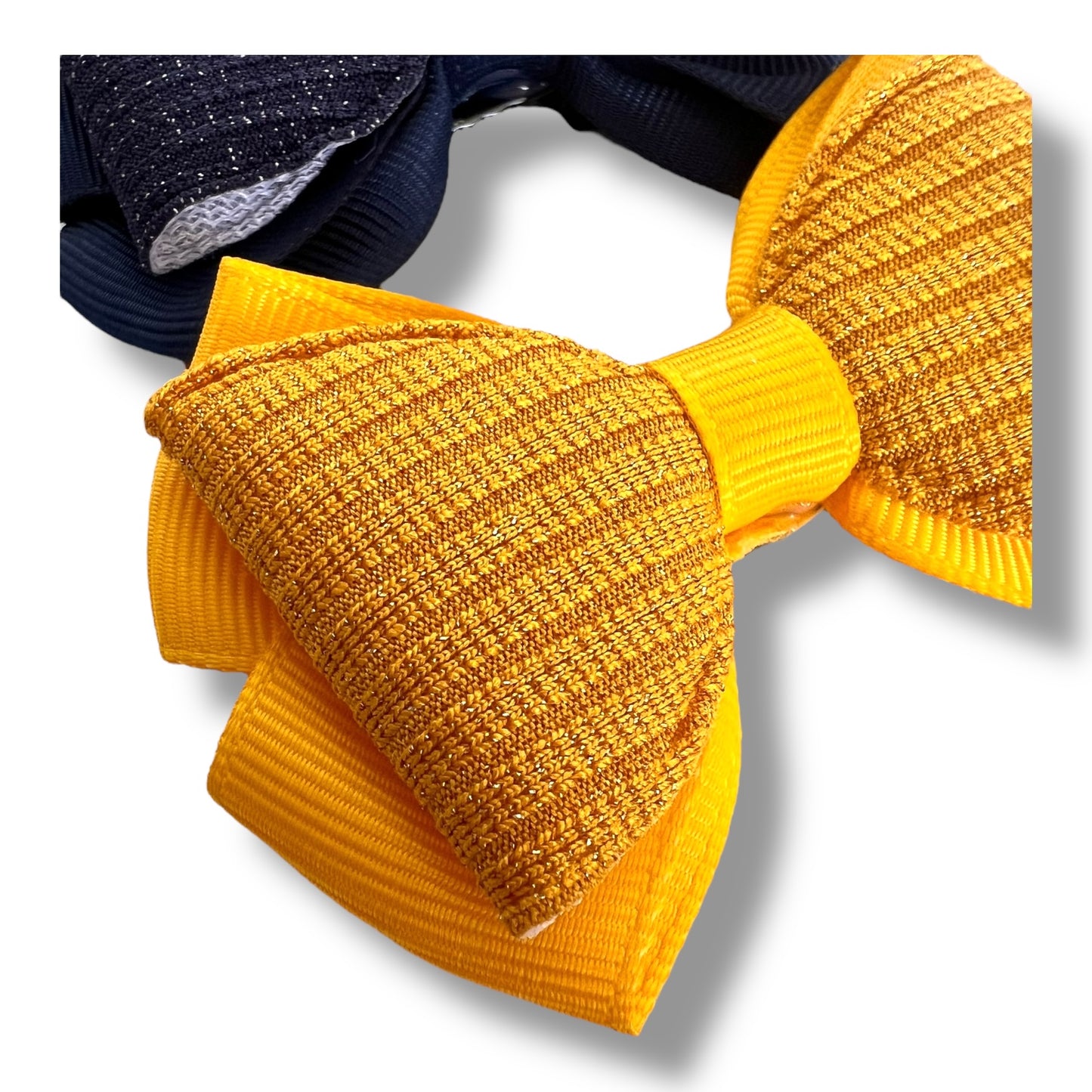 Set 5 Ganchos Elegantes para Niña con Lazo Doble de 8cm - Firmeza Ideal - El Baúl de Mamá