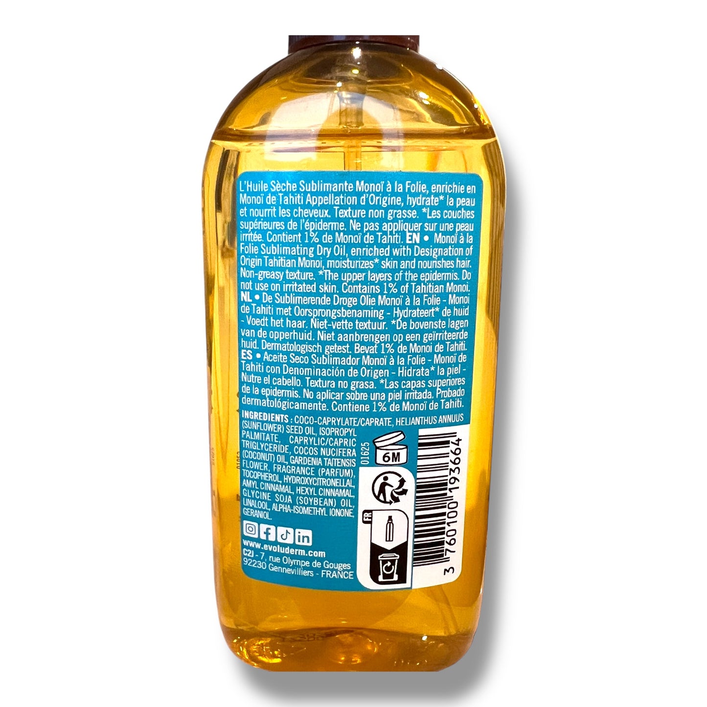 Multifuncional Aceite Seco Monoi - Evoluderm 125ml