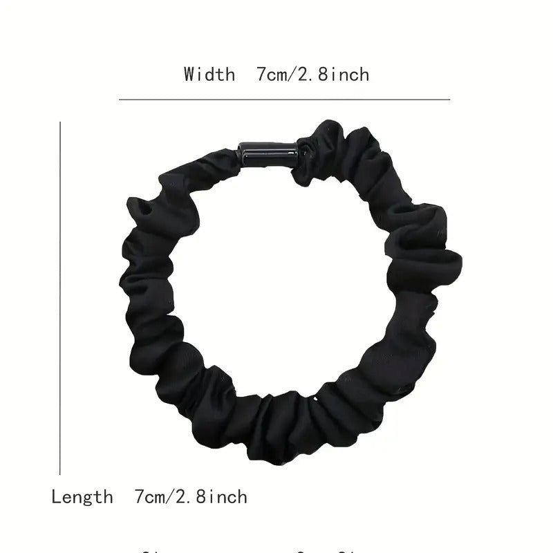Conjunto 4 Scrunchies Seda - Elásticos Suaves Antiquiebre