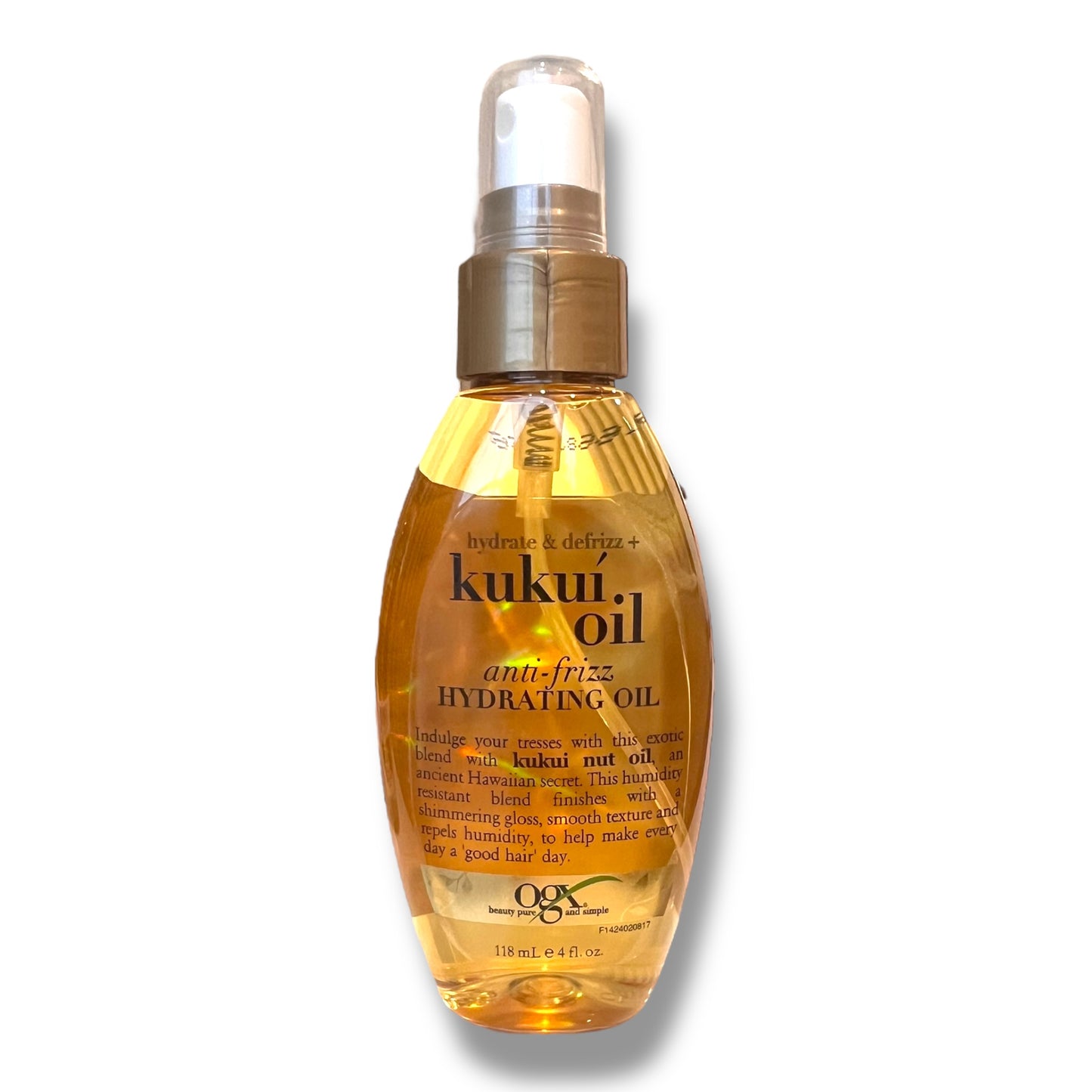 Aceite Hidratante Desfrizz OGX con Kukui 4oz - Antifrizz Total