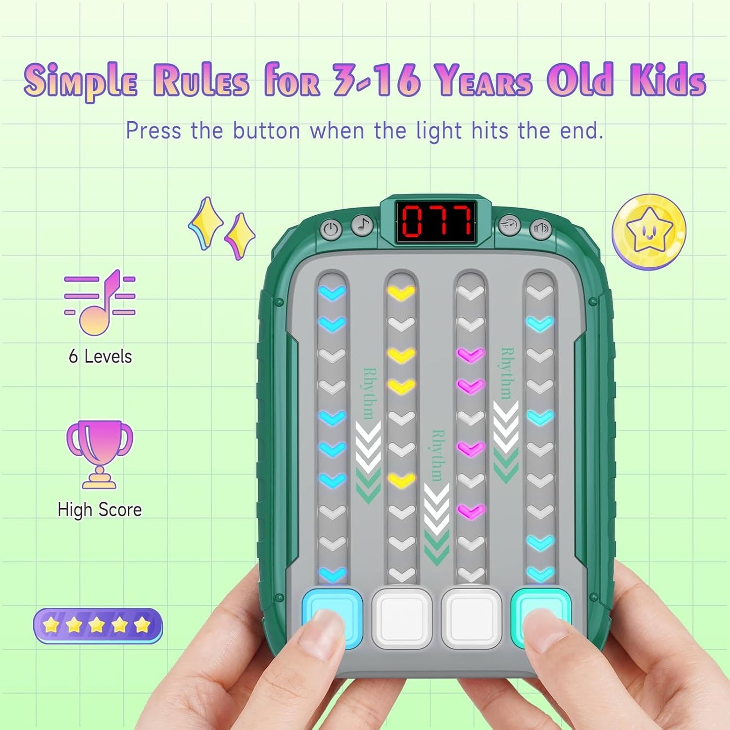 Máquina Rítmica Musical: Juego Luminoso de Viaje para Niños