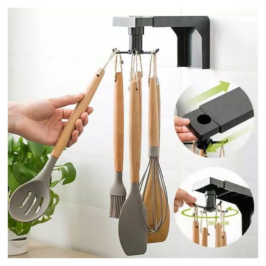 Organizador Práctico Giratorio y Autoadhesivo para Cocina - Útil - El Baúl de Mamá