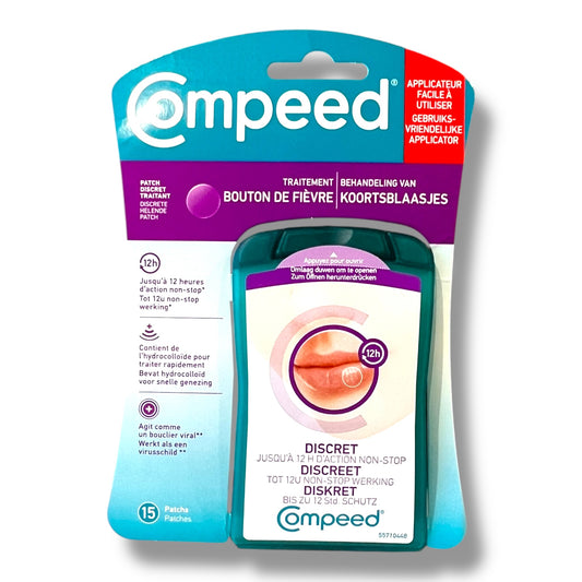 Parche Invisible Herpes Labial COMPEED - 15 Uds Curación Rápida