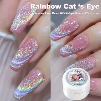 Esmalte Arco Iris Ojo de Gato: Brillo y Durabilidad Magnética - El Baúl de Mamá