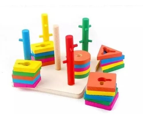 Juguete Didactico Montessori Encaje Para Bebes - El Baúl de Mamá