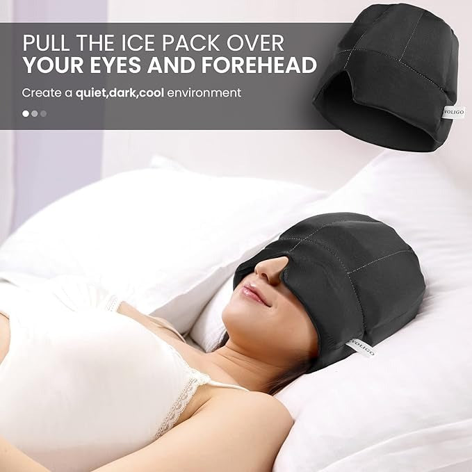 Gorro terapeutico para la migraña - El Baúl de Mamá