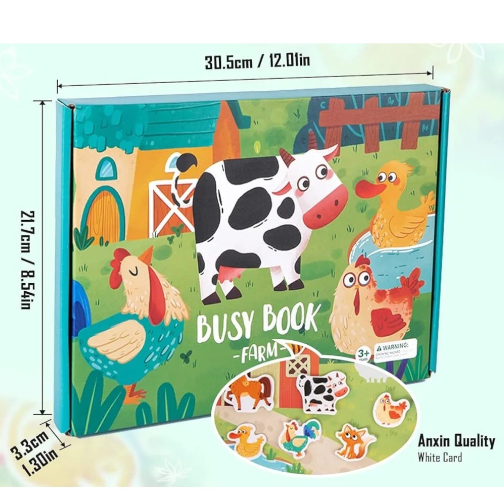 Busy Book Libro de Actividades Silencioso Montessori Didáctico - El Baúl de Mamá