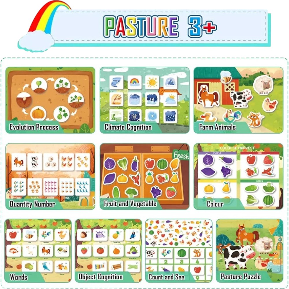 Busy Book Libro de Actividades Silencioso Montessori Didáctico - El Baúl de Mamá