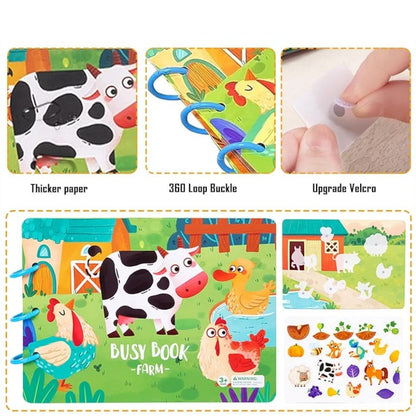 Busy Book Libro de Actividades Silencioso Montessori Didáctico - El Baúl de Mamá