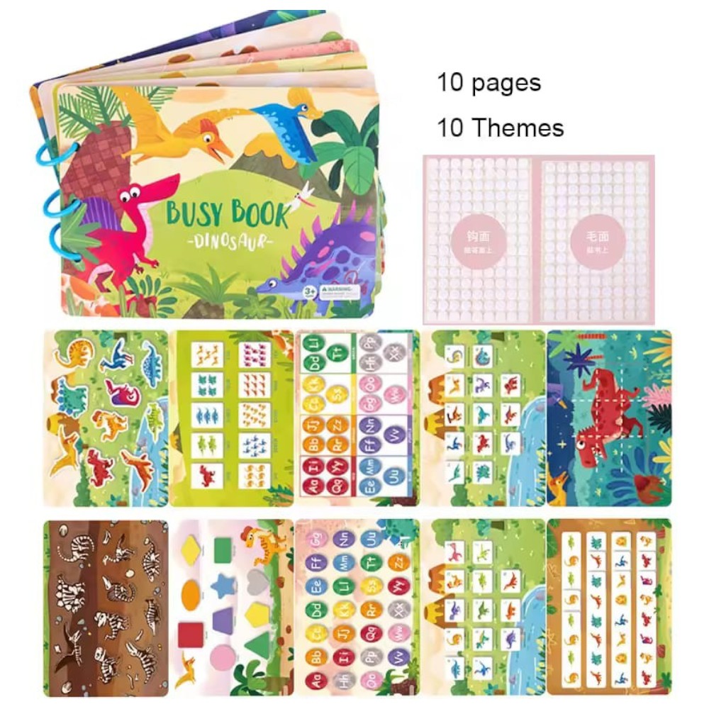 Busy Book Libro de Actividades Silencioso Montessori Didáctico - El Baúl de Mamá