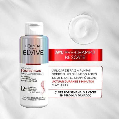 Pre-Shampoo L'Oréal Bond Repair con Ácido Cítrico 12%