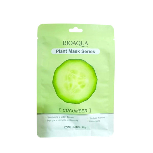Pack x3 Mascarilla Facial Hidratante de Pepino - Bioaqua - El Baúl de Mamá