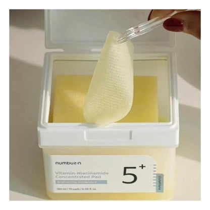 Numbuzin No.5 Vitamin-Niacinamide Pad 70 Almohadillas Concentradas de Vitamina 5 y Niacinamida - El Baúl de Mamá