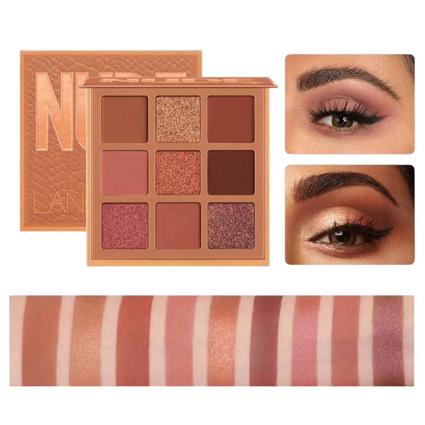 Sombras Nude 9 colores - P&W - El Baúl de Mamá
