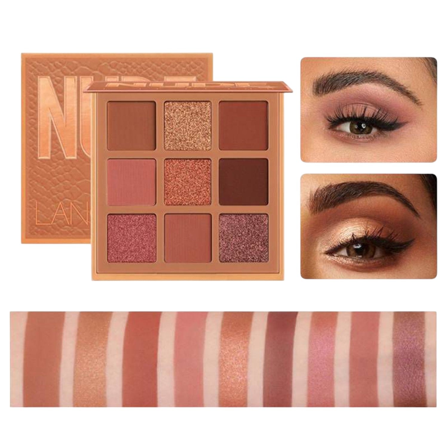 Sombras Nude 9 colores - P&W - El Baúl de Mamá