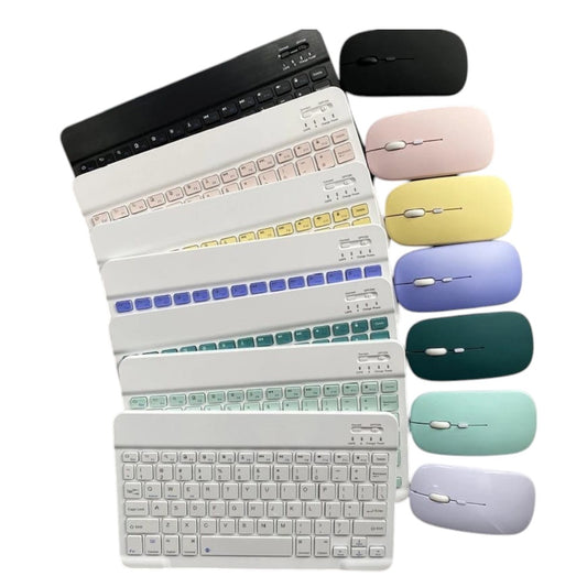 Teclado y mouse de color - El Baúl de Mamá